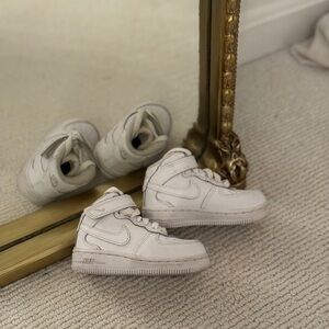 Nike Kids White High-Top Sneakers